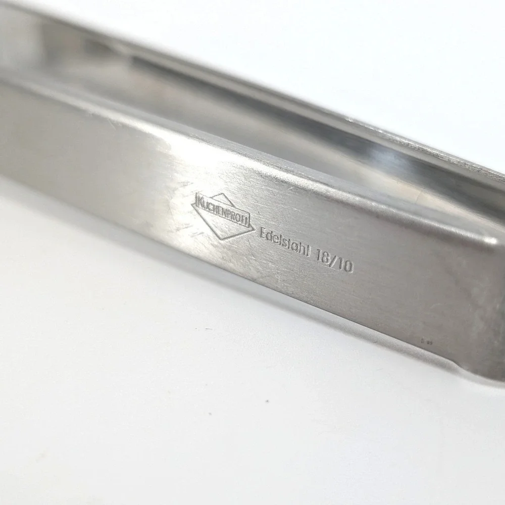 Kuchenprofi Stainless Steel Serving or Ice Tongs 18/10 Edelstahl Scalloped 9